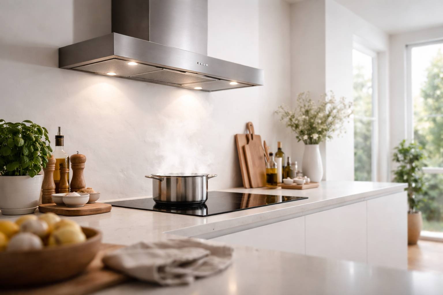 Campanas extractoras silenciosas: qué dB son aceptables y cómo elegir según el tamaño de tu cocina