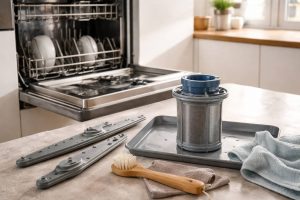 Cómo eliminar malos olores del lavavajillas: filtro, brazos aspersores y gomas paso a paso